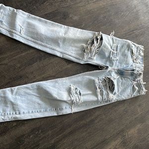 Custom Distressed Levi Jeans